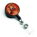 Teachers Aid Irish Setter Red & Green Snowflakes Holiday Christmas Retractable Badge Reel TE718616